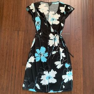 Floral wrap dress